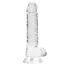 Фаллоимитатор Realrock Crystal Clear Dildo Realistic 7, прозрачный - Фото №2