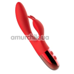 Вибратор с толчками Odeco Every Night Toys Rabbit Vibe 8421, красный - Фото №1