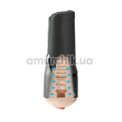 Мастурбатор с вибрацией и всасыванием Otouch Airturn 4 Masturbator, черный