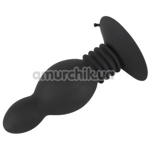 Анальная пробка Black Velvets Bouncing Plug, черная