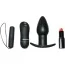 Анальна пробка з вібрацією Anal Fantasy Collection Remote Control Silicone Plug, чорна - Фото №2