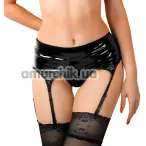 Пояс для чулок виниловый Art of Sex Niks, черный - Фото №1