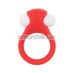 Виброкольцо Lit-Up Silicone Stimu-Ring 2, красное - Фото №1