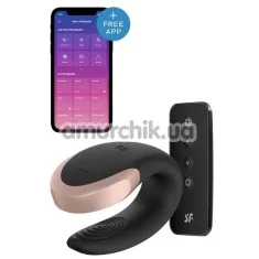 Вибратор Satisfyer Double Love Luxury Partner Vibrator, черный - Фото №1