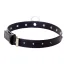 Нашийник з синіми кристалами Boss Series Fetish Collar, чорний - Фото №2