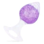 Анальна пробка Liebe Seele Crystal Heart-Shaped Anal Plug Small, фіолетова - Фото №1