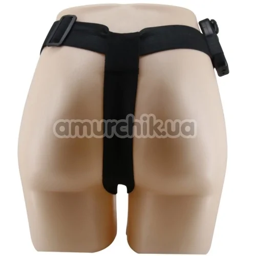 Страпон с вибрацией Ultra Passionate Harness Realdeal Penis Strap On, коричневый