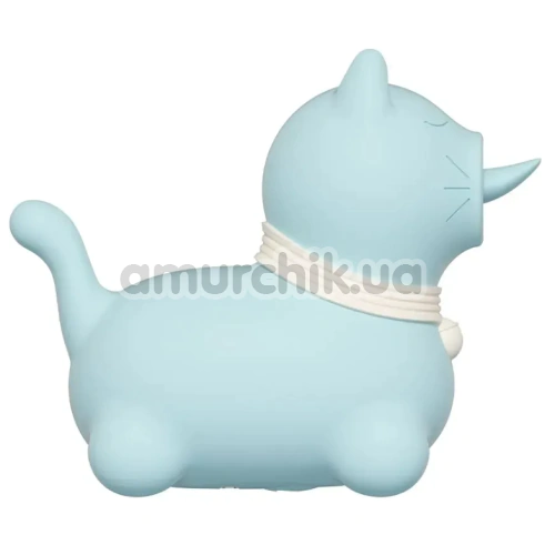 Симулятор орального сексу для жінок з вібрацією Univibe Sexy Kitty, блакитний