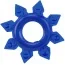 Набор из 4 эрекционных колец Get Lock Cock Rings Set, синий - Фото №4