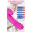 Вибратор с подогревом, ротацией и толчками FoxShow Silicone Heating and Thrusting Vibrator, розовый - Фото №7