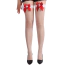 Чулки с красными бантиками Star Night Nurse Net Stockings, белые - Фото №1