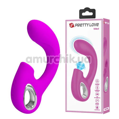 Вибратор с пульсацией Pretty Love Sibel, розовый