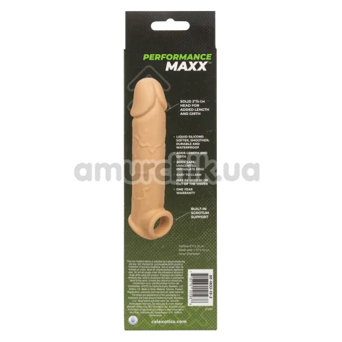 Насадка на пеніс Performance Maxx Life-Like Extension 8, тілесна