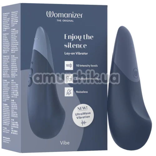 Клиторальный вибратор Womanizer Vibe, синий