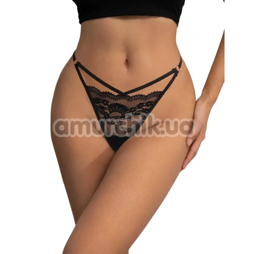 Трусики-стрінги Star Night Strap Detail Panties, чорні