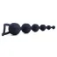 Анальний ланцюжок Silicone Butt Beads, чорний - Фото №3