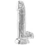 Фаллоимитатор Get Real Diamond Dicks 7 Inch Dildo, прозрачный - Фото №1