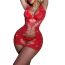 Платье Star Night Wild Fishnet Sparkle Mini Dress, красное - Фото №2