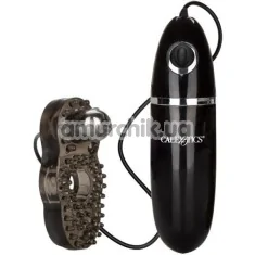 Віброкільце CalExotics Impulse Micro Arouser, чорне - Фото №1