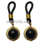 Украшения для сосков Art of Sex Golden Night, черные - Фото №1