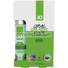 Оральный лубрикант JO Oral Delight с охлаждающим эффектом - мята, 30 мл - Фото №1