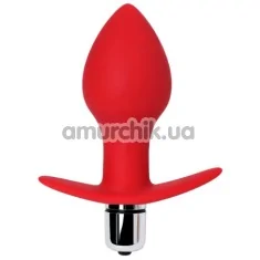Анальная пробка с вибрацией ToDo Anal Vibro Plug Glam, красная - Фото №1
