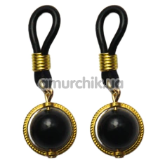 Украшения для сосков Art of Sex Golden Night, черные - Фото №1