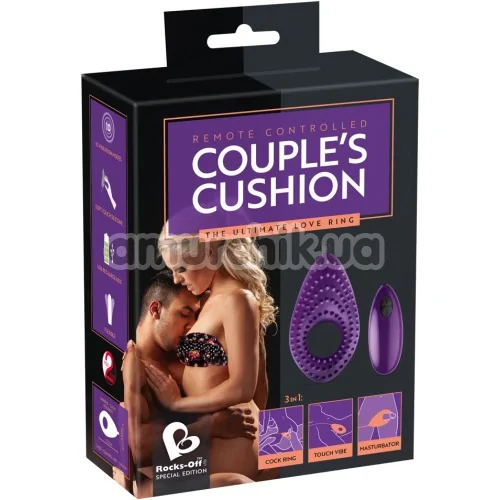 Вибратор для пары Rocks-Off Couples Cushion, фиолетовый