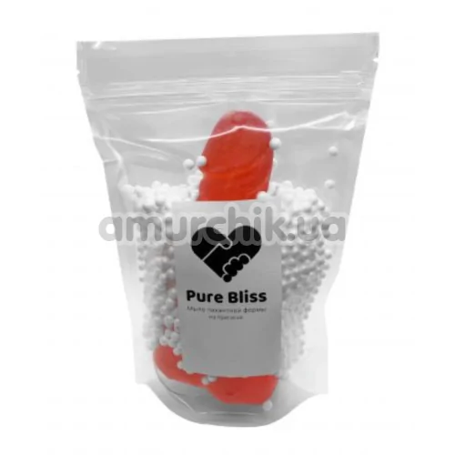 Мыло в виде пениса с присоской Pure Bliss M, красное