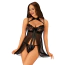 Комплект JSY Sexy Lingerie JS228165, черный: пеньюар + трусики-стринги - Фото №1