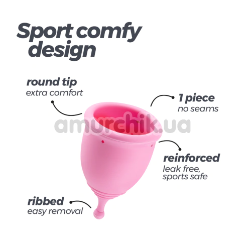 Набір з 2 менструальних чаш Crushious Minerva + антибактеріальний спрей для очистки секс-іграшок Crushious Erotic Toys Spray Cleaner, рожевий