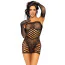 Комплект Leg Avenue Tube Dress And Gloves черный: платье-сетка + перчатки - Фото №6