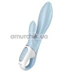 Вибратор Satisfyer Air Pump Bunny 1, голубой - Фото №1