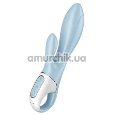 Вибратор Satisfyer Air Pump Bunny 1, голубой - Фото №1