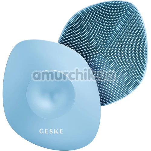 Щетка для тела Geske Body Brush 4 in 1 Suction Mount, голубая