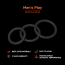 Набор из 3 эрекционных колец Men's Play Set of 3 Cock Rings B7, черный - Фото №9