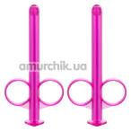 Набір з 2 шприців для лубриканту Lube Tube, рожевий - Фото №1