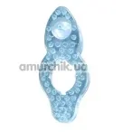 Эрекционное кольцо Silicone Love Rings, голубое - Фото №1