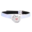 Кляп с зажимами для сосков DS Fetish Pacifier Gag Heart With Nipple Clamps, бело-серебряный - Фото №4