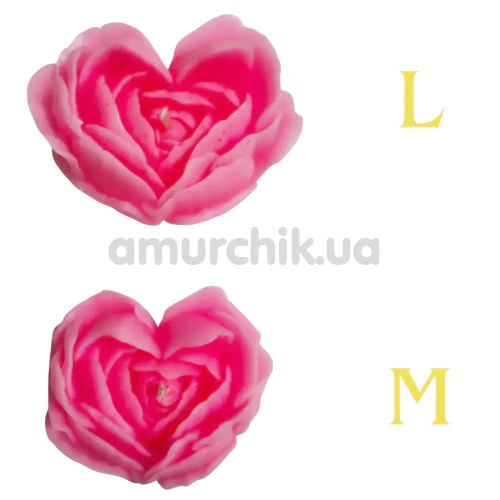 Свеча в виде розы GlowKink М - светится в темноте, розовая