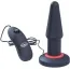 Анальная пробка с вибрацией Malesation Dual Layer Silicone Plug Vibe L, черная - Фото №1