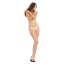 Комбінезон Industrial Net Suspender Crotchless Bodystocking, білий - Фото №1
