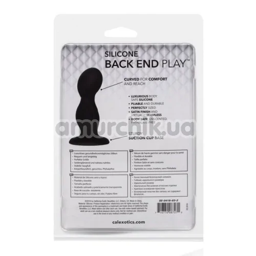 Анальная пробка Silicone Back End Play, черная