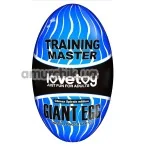 Мастурбатор Lovetoy Giant Egg Climax Spirals Edition, прозрачный - Фото №1