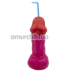 Стакан с крышкой в виде пениса Diverty Sex Penis Cup, розовый - Фото №1