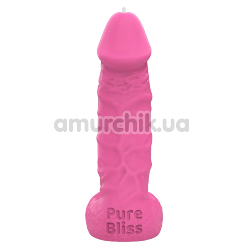 Свічка у вигляді пеніса Pure Bliss Small Sugar Pop - жуйка, рожева