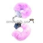 Наручники Boss Series Fetish Furry Cuffs, сиреневые - Фото №1