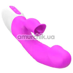 Вібратор з підігрівом FoxShow Silicone Heating Vibrator, фіолетовий - Фото №1