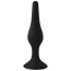 Анальна пробка Alume Silicone Slim Tip Anal Plug M, чорна - Фото №1
