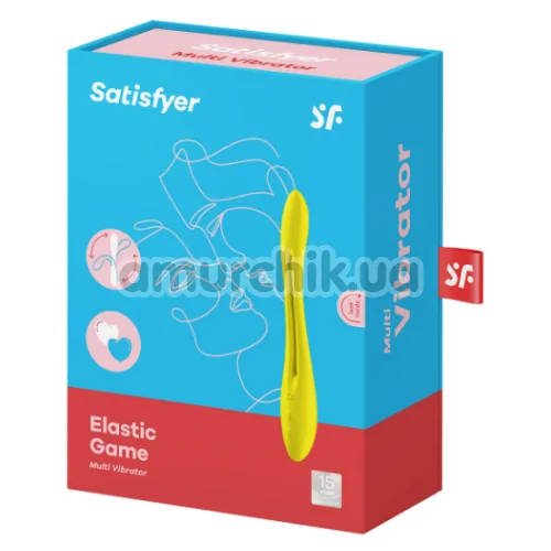 Вибратор Satisfyer Elastic Game, желтый